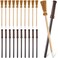 Chinco 10 Pieces Wand Pencils Party Supplies and10 Pieces Witch Broom Pencils, Wand Pencils Theme Birthday Goody Bag Filler Favors for Teen Kids Tween Boys Girls School Rewards