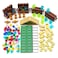 Feleph Treasure Accessories Money Building Blocks Set Jewel Chest, Gems Diamonds, Bullion Gold Tile Silver Bar, Power Crystals, Coins, Goblet, 100 Dollar Bill Cash Toy Brick