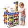 Eohemeral 61 Pcs Toy Cash Register for Kids with Scanners, Calculator, Cards, Shopping Bag, Play Food, Weighing Tool-Grocery Game Set Gift for Toddler Ages 3 4 5 6 7 8, 16.5x17.3x32.3in
