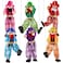 Meooeck 6 Pack Wooden Marionette Puppets Pull String Puppets, Include 6 Colors Clown Marionette String Clown Doll Interactive Toy for Birthday Theater Pretend Play Puppetry Party
