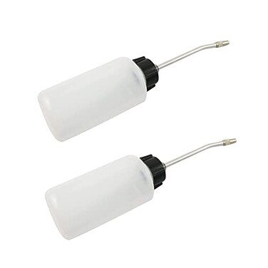 YXQ 120ml Sewing Machine Oil Dispenser Screw on Cap Extended Spout Plastic Oiler Bottle for DIY Craft, 2Pcs