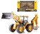Gemini&amp;Genius Backhoe Loader Toy for Kids- Loader with Changeable Front Loader and Backhoe Loader Construction Vehicle Toy 1/50 Scale 2 in 1 Digger and Loder Alloy Model Toys Vehicle Gifts for Kids