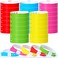 WinnerWhy 200 Pieces Plastic Bracelets with Snap Closure for Thumb Sucking Stopper and Finger Sucking Prevention Fixing Disposable the Habit Breaking Bracelets Neon Wristbands