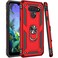 Zoeirc Compatible with for LG K50 Case/for LG Q60 Phone Case, [Military Grade] Magnetic Car Ring Holder Mount Kickstand Defender Protective Cover Case (red)