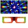 GloFX Paper Cardboard Diffraction Glasses &ndash; Geometric Rainbow (10 Pack)