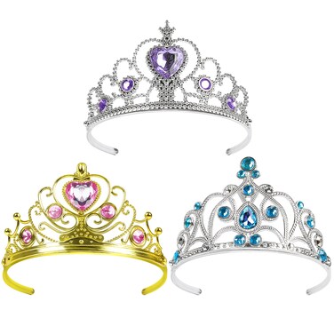 Princess Crowns Tiara for Little Girls, BIBUTY Toddler Girl Tiara Crown Princess Dress Up Accessories, Birthday Crown Tiara Princess Jewelry Set, Costume Set Toy Gift for 3 4 5 6 Year Old Toddler Girl