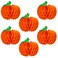 6 Pcs Pumpkin Honeycomb Paper, Halloween 3D Pumpkin Table Centerpieces, Fall Honeycomb Paper Tissue Balls for Halloween Thanksgiving Party Favor Fall Festival Supplies