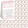 Put a Ring on It Bridal Shower Games with Rings, Bridal Shower Games Dont Say Bride Game Rules and 60 Plastic Rings, Bridal Shower Favors for Guests Wedding Shower Games (Rose Gold, Confetti)