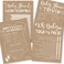 Hilarious Baby Shower Games Set &ndash; 50 Double-Sided Cards for 25 Guests, 4 Games, Predictions, Trivia, True or False, Word Scramble, Gender Neutral and Fun for Boys &amp; Girls (Rustic)
