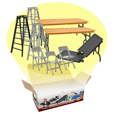 Tables, Ladders &amp; Chairs Match Accessory Set for Wrestling Action Figures