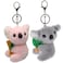 Toyvian 2pcs Plush Keychain Stuffed Koala Animal Key Chains Toy Cute Koala Key Rings Purse Hanging Keychain Toys Soft Cartoon Animal Key Ring for Backpack Handbag Boys Girls Child Kids