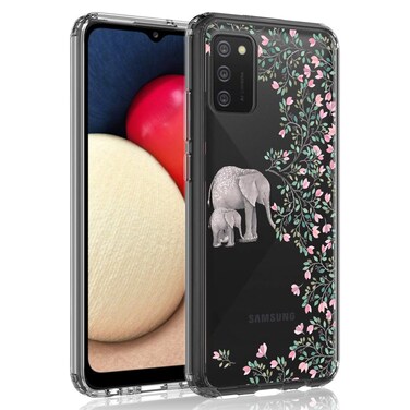 SYONER Clear Phone Case Cover for Samsung Galaxy A02s (6.5", 2020) [Elephant]
