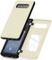 GOOSPERY Galaxy S10 Plus Wallet Case with Card Holder, Protective Dual Layer Bumper Phone Case (White)