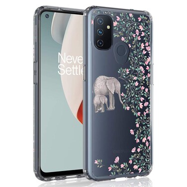 SYONER Clear Phone Case Cover for OnePlus Nord N100 (6.52", 2020) [Elephant]