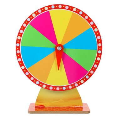 Toddmomy Tabletop Roulette Wheel Parties Roulette Wheel Wheel Fortune Wheel for Carnival and Trade Show Adult Party Supplies