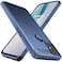 Osophter for Oneplus Nord N10 Case Shock-Absorption Flexible TPU Rubber Protective Cell Phone Cover for Oneplus Nord N10 5G(Navy Blue)