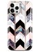 BAISRKE Shiny Rose Gold Wave Geometric Marble Case Slim Shockproof Flexible Bumper TPU Soft Case Rubber Silicone Cover Phone Case Compatible iPhone 12 Pro Max 6.7 inch 2020 - Black