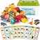 Fimeetoy 72 PCS Sorting Toy for Toddlers, Preschool Learning Activities, Animals Dinosaurs Fishes Farm Vehicles Fruits Vegetables Foods Playset, Fine Motor Montessori Games Gifts for Kids 3+