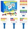 Quilinz Magnetic Ten Frame Set,5 Dry Erase Paddles &amp; 150 Math Counters,Counting Toys for Kids,Addition and Subtraction Games,Math Manipulatives 1st Grade,Kindergarten Preschool Classroom Must Haves