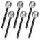 CZWESTC 6 Pack Silvery Glittered Microphone, Fake Bling Prop Microphone Fake Karaoke Microphone Toy Microphone for Rock Singer Disco Decorations Game Show, Costume Prop, Music Party Favors