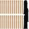 ZEAYEA 24 Pack Rhythm Sticks with 3 Carry Bag, 8 Inch Wood Claves Musical Percussion Instrument, Hardwood Musical Sticks for Music Parties Musical Education