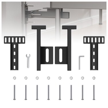 AONAYIOA Adjustable Headboard Brackets, Universal Headboard Kit, Adjustable Bed Headboard Wall Mounting Brackets, Footboard Brackets with Footboard Extension Kit