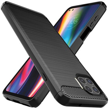 Osophter for Moto One 5G Case,Moto G 5G Plus Case,Moto One Lite Case Shock-Absorption Flexible TPU Rubber Protective Cell Phone Cover for Motorola Moto One 5G UW(Black)