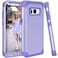 Phone Case for Samsung Galaxy S8 Plus Hard Cover Shockproof Soft Silicone Hybrid Three Layer Heavy Duty Protective Cell Accessories Glaxay S8plus S 8 8plus 8S Edge S8+ SM-G955U Cases Women Purple