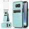 Phone Case for Samsung Galaxy S8 Plus with Tempered Glass Screen Protector and Credit Card Holder Wallet Cover Stand Leather Cell Glaxay S8plus S 8 8plus 8S Edge S8+ SM-G955U Cases Women Men Green