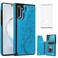 Phone Case for Samsung Galaxy Note 10 with Tempered Glass Screen Protector Card Holder Wallet Cover Flip Leather Cell Accessories Glaxay Note10 5G Gaxaly Notes 10s Ten Not S10 Cases Women Men Black