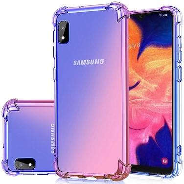 Gufuwo Case for Samsung A10E, Galaxy A10E Cute Case Girls Women, Gradient Slim Anti Scratch Soft TPU Phone Case Cover Shockproof Protective Case for Samsung Galaxy A10E (Blue/Pink)
