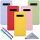 Wisdompro Galaxy S10+ Case, Bundle of 5 Pack Extra Thin Slim Jelly Soft TPU Gel Protective Case Cover for Samsung Galaxy S10+ Plus (Green, Light Blue, Pink, Yellow, Red)-Candy Color