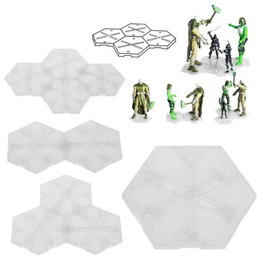 DDUNG Action Figure Display Stands - Multi-Functional Action Figure stand base for 1-6'' Figures,Compatible with Marvel Legends,Gi Joe Series,Power Rangers,DC &amp; More, A good action figure accessories