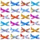 Manmel 50 Pcs Foam Gliders Planes Toys for Kids, Paper Airplane, Party Favors Goodie Bag Stuffers, Outdoor Flying Toys, Bulk for Classroom Prizes Boys and Girls
