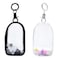 2PCS Clear Figure Display Case with Keychain Portable PVC Small Doll Bags Mini Hanging Doll Blind Box Organizer Zipper Closure Collectibles Display Bag for Mini Figures