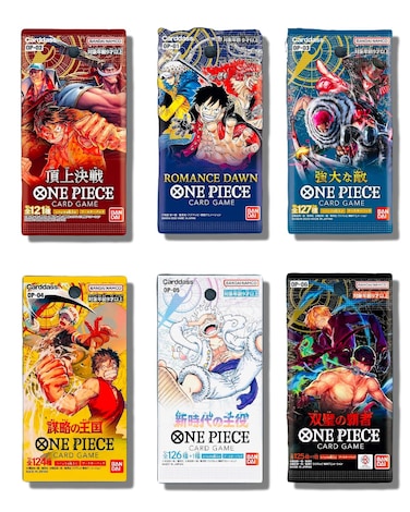 One Piece Cards (6 Sealed Packs) Potential Mystery Graded Card - Collection Starter Box│Japanese Version│1 Pack of Each Release (OP-01│OP-02│OP-03│OP-04│OP-05│OP-06)│1 in 20 Boxes Contains Graded Card