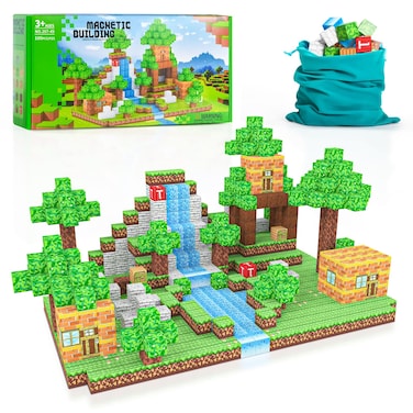 KKQ 100PCS Magnetic Blocks - Building Toys for Boys Girls 3+,Toddler Building Magnet Toy STEM Sensory Game,Christmas Birthday Gifts for Kids Ages 4 5 6 7 8 9