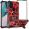 Ailiber Compatible with OnePlus Nord N10 5G Case with Screen Protector, for Magnetic Car Mount, Kickstand Holder, Shockproof Bumper Heavy Duty Armor Protective Phone Cover for 1+Nord N10 -Red