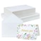50 Set 140lb Blank Watercolor Cards with Envelopes, Heavyweight 100% Cotton 300gsm Watercolor Postcards Bulk, Foldable 4 x 6 Inch Greeting Cards Making for Christmas Wedding Birthday Invitations