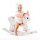 FUNLIO Unicorn Wooden Rocking Horse Ages 0.5-3, Cute Baby Rocking Horse with Safety Belt &amp; Backrest, Easy to Assemble Toddler Ride on Toys, CPC &amp; CE Certified - Pink