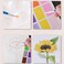 RGBMIX 8x11'' Watercolor Coloring Paper 4 Sheets Flower Painting Book Arts Water Colors Paint Stress-Relief Painting Pad Art Painting Supplies