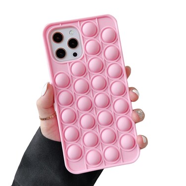 Cocomii - Fidget Case Compatible with iPhone Xs Max - Sensory Push Pop Bubbles, Stress Relief, Women Girls Men, Protective Phone Case for iPhone Xs Max 6.5 inch, Pink
