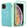Women Case for iPhone 11 Pro Max Case, Solomo Luxury Women Bling Glitter Heavy Duty Hybrid Sturdy Armor Defender High Impact Shockproof Protective Cover Girls Case for iPhone 11 Pro Max 6.5'' (Teal)