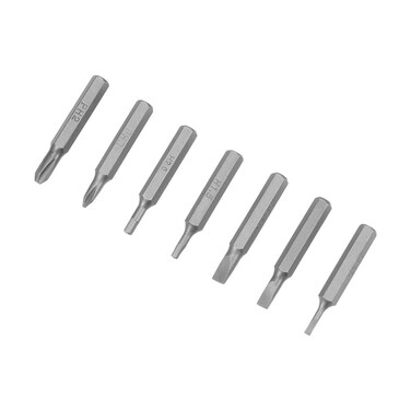 uxcell Screwdriver Bits Set 7pcs 5/32 Inch Hex Shank Phillips Slotted Hex Screwdriver Bit Set 28mm Length S2 Screw Driver Kit Tools