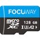 FOCUWAY 128GB microSDXC UHS-I, C10, U3, A2, 4K UHD Video High Speed Transfer Monitoring Industrial Grade SD Card with Adapter for Dash Cams, Action Camera, Surveillance &amp; Security Cams