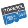 TOPESEL 64GB Micro SD Card SDXC Memory Cards UHS-I TF Card Class 10 for Camera/Phone/Galaxy/Drone/Dash Cam/GOPRO/Tablet/PC/Computer(C10 U1 64GB)