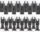 Caliastro 20 Wood Metal Professional Oscillating Multi Tool Quick Release Saw Blades with Universal Fit for Milwaukee, Ridgid, Dewalt, Bosch, Stanley, Ryobi, Skil, Black &amp; Decker