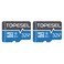 TOPESEL 32GB Micro SD Card 2 Pack Memory Cards Micro SDHC UHS-I TF Card Class 10 for Camera/Drone/Dash Cam(2 Pack U1 32GB)
