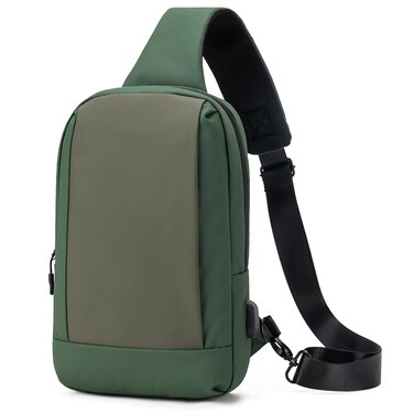 ecosmile Messenger Bag Sling Bag Crossbody Shoulder Bag for Men Women Travel Work Satchel Bags (Dark Green)