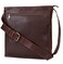 ANTONIO VALERIA Austin Oily Washed Brown Leather Messenger Bag for Men